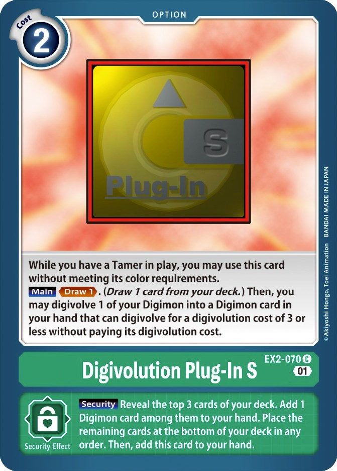 Digivolution Plug-In S [EX2-070] [Digital Hazard] | Cracking-Singles