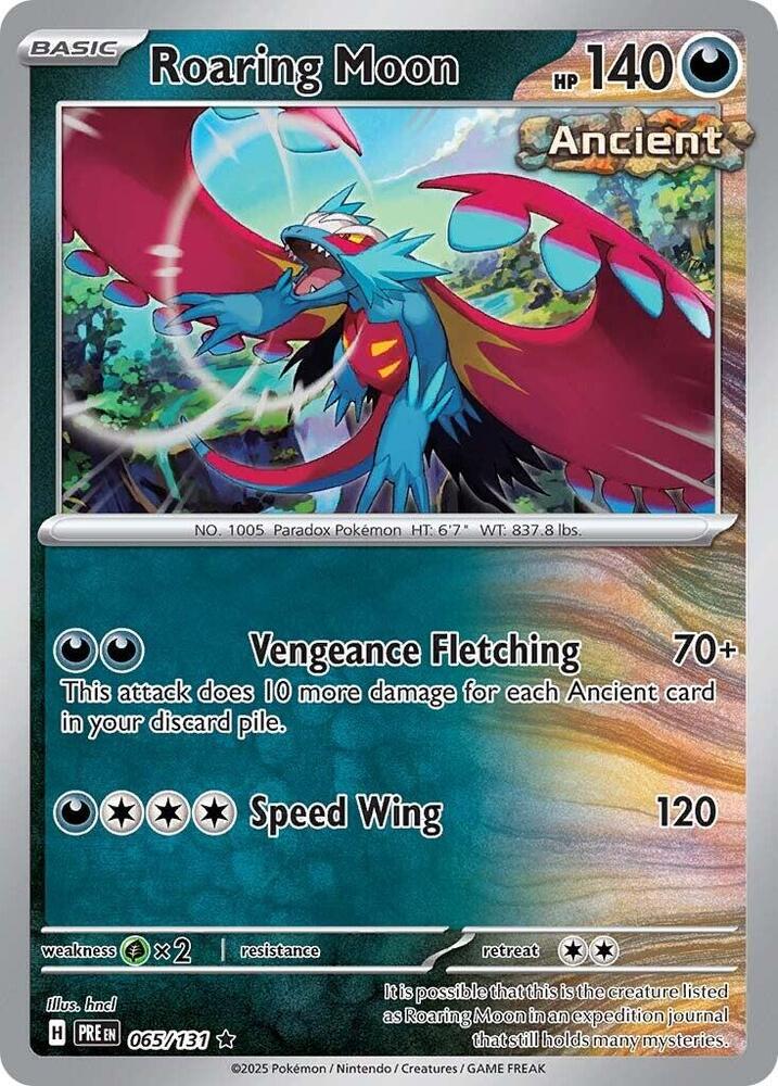 Roaring Moon (065/131) [Scarlet & Violet: Prismatic Evolutions] | Cracking-Singles