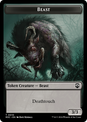 Beast (0010) // Shapeshifter (0008) Double-Sided Token [Modern Horizons 3 Commander Tokens] | Cracking-Singles