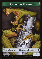 Phyrexian Goblin // Phyrexian Horror Double-Sided Token [Phyrexia: All Will Be One Tokens] | Cracking-Singles