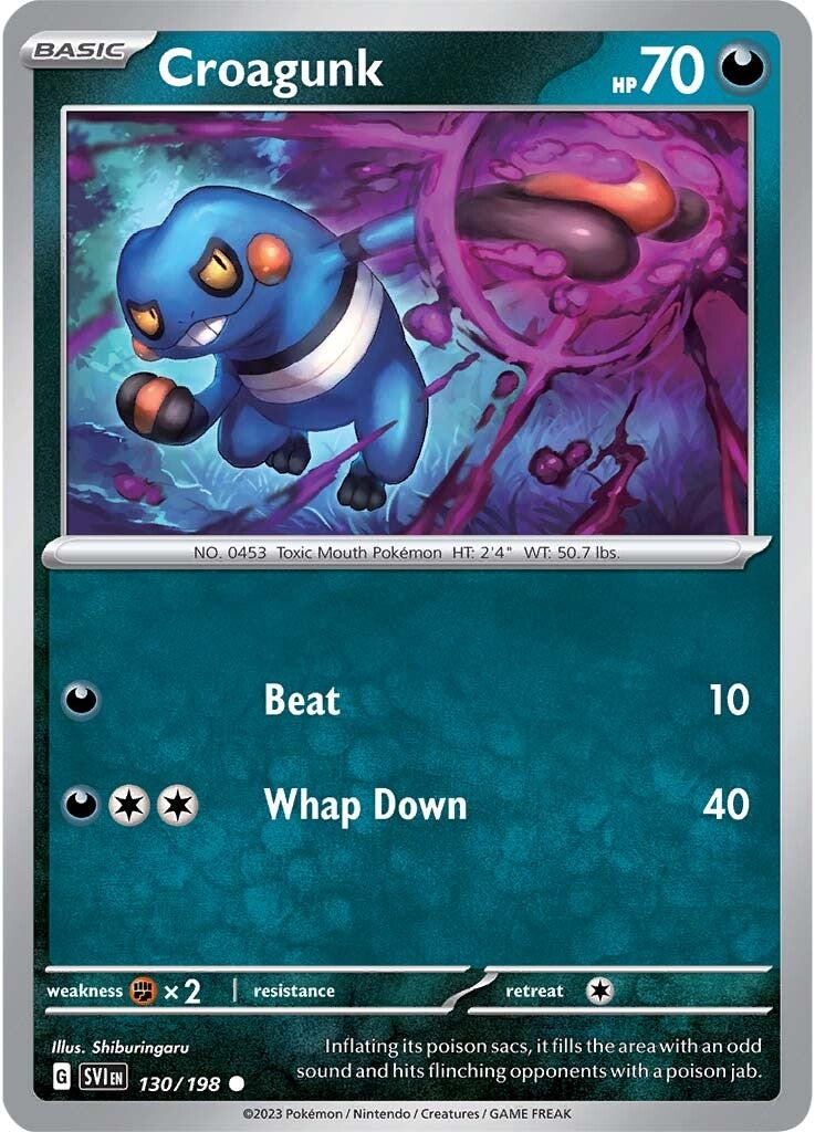 Croagunk (130/198) [Scarlet & Violet: Base Set] | Cracking-Singles