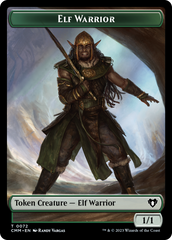 Elf Warrior // Cleric Double-Sided Token [Commander Masters Tokens] | Cracking-Singles