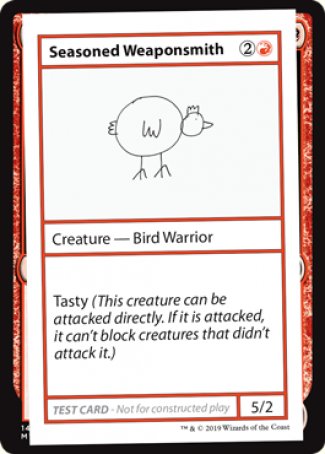 Seasoned Weaponsmith (2021 Edition) [Mystery Booster Playtest Cards] | Cracking-Singles