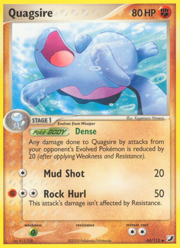 Quagsire (44/115) [EX: Unseen Forces] | Cracking-Singles