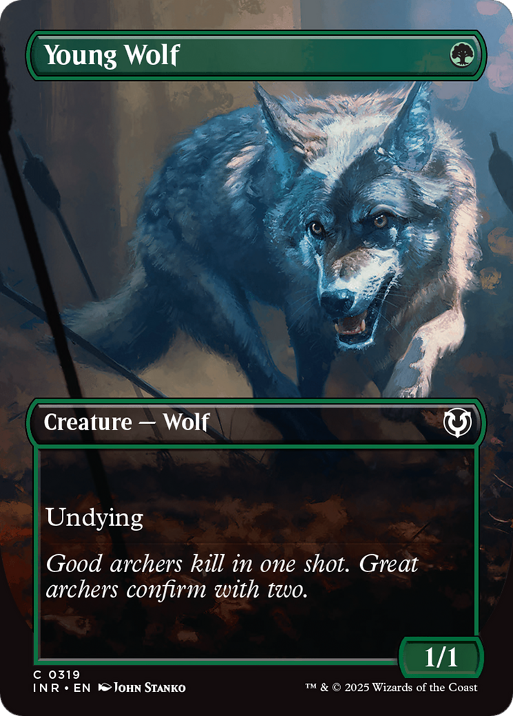 Young Wolf (Borderless) [Innistrad Remastered] | Cracking-Singles