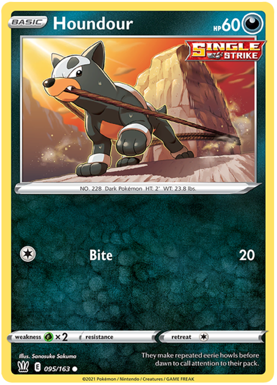 Houndour (095/163) [Sword & Shield: Battle Styles] | Cracking-Singles