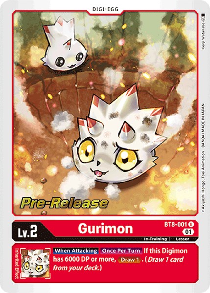 Gurimon [BT8-001] [New Awakening Pre-Release Cards] | Cracking-Singles