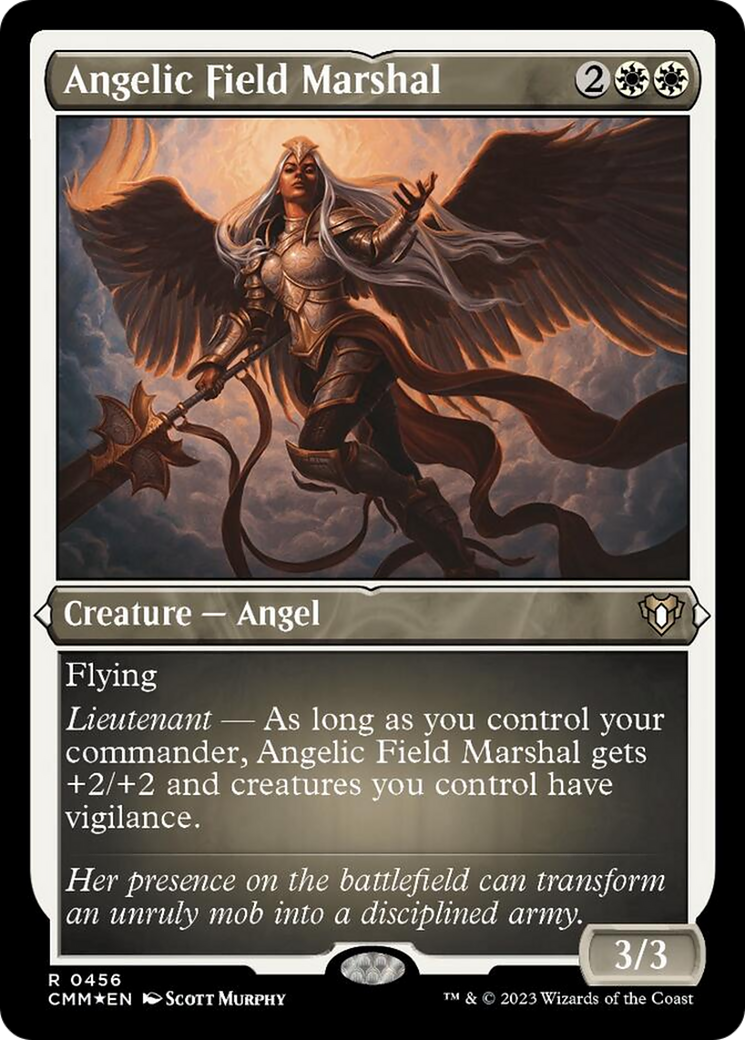 Angelic Field Marshal (Foil Etched) [Commander Masters] | Cracking-Singles