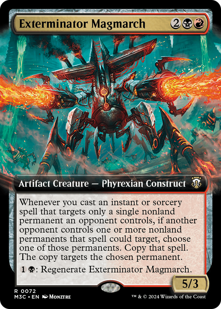 Exterminator Magmarch (Extended Art) (Ripple Foil) [Modern Horizons 3 Commander] | Cracking-Singles