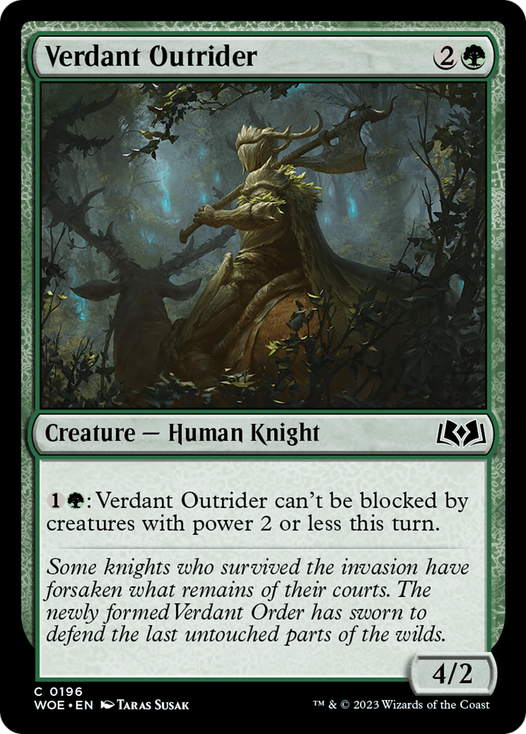 Verdant Outrider [Wilds of Eldraine] | Cracking-Singles