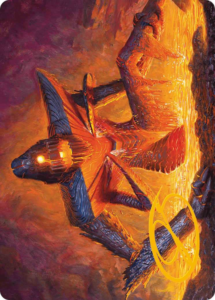 Molten Gatekeeper Art Card (Gold-Stamped Signature) [Modern Horizons 3 Art Series] | Cracking-Singles