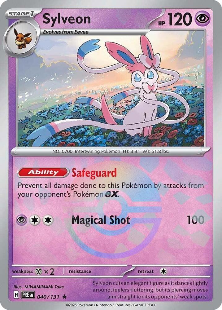 Sylveon (040/131) (Poke Ball Pattern) [Scarlet & Violet: Prismatic Evolutions] | Cracking-Singles