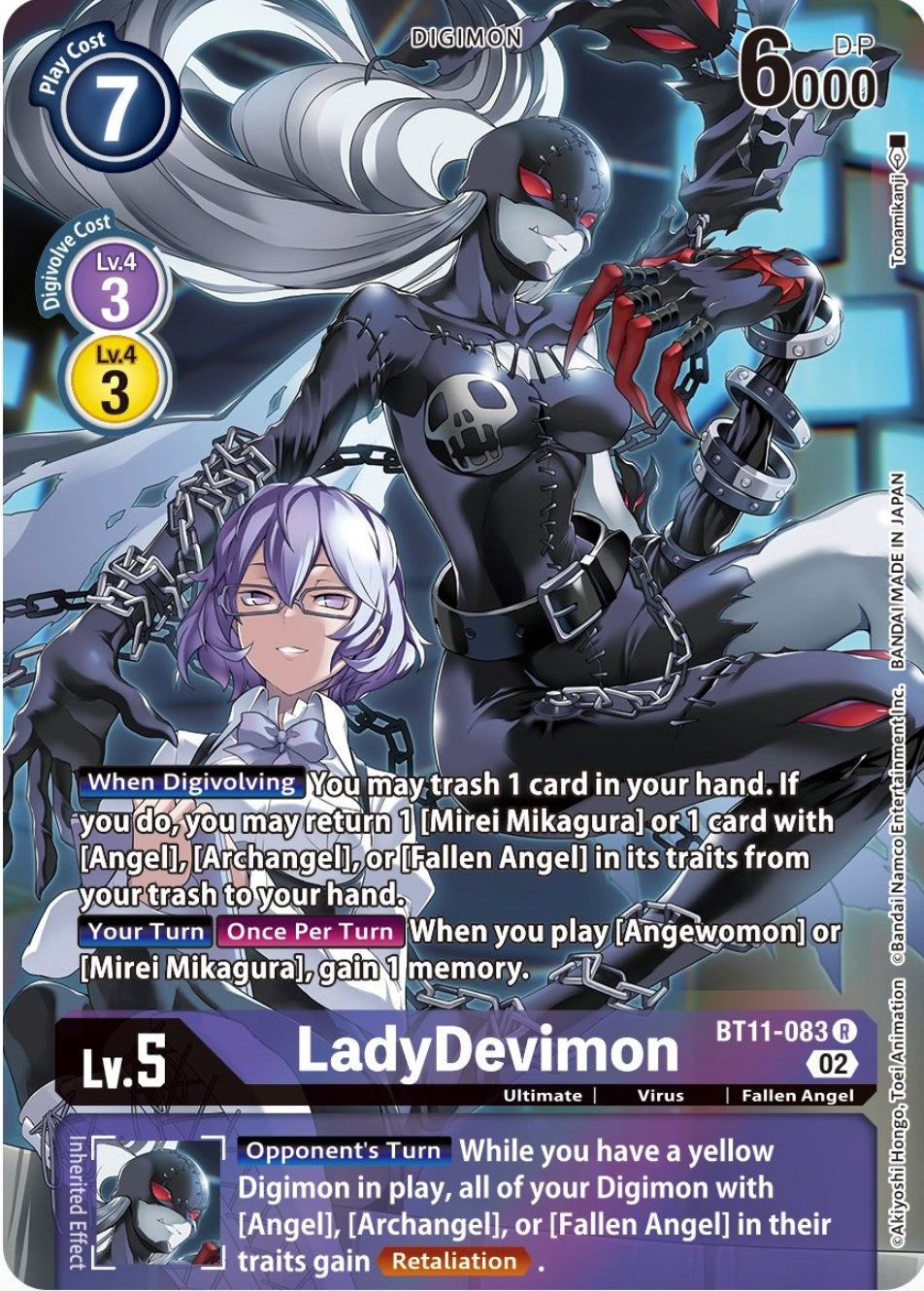 LadyDevimon [BT11-083] (Alternate Art) [Dimensional Phase] | Cracking-Singles