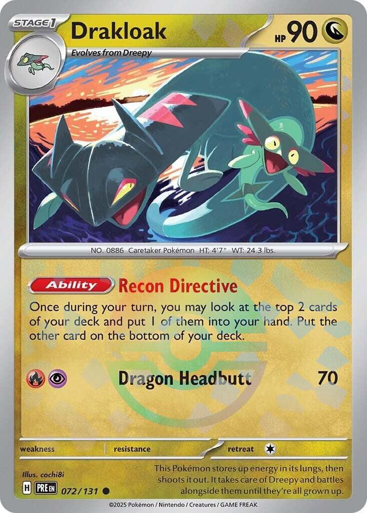 Drakloak (072/131) (Poke Ball Pattern) [Scarlet & Violet: Prismatic Evolutions] | Cracking-Singles