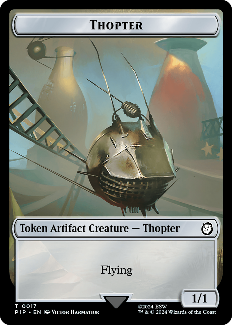 Thopter // Treasure (0018) Double-Sided Token [Fallout Tokens] | Cracking-Singles