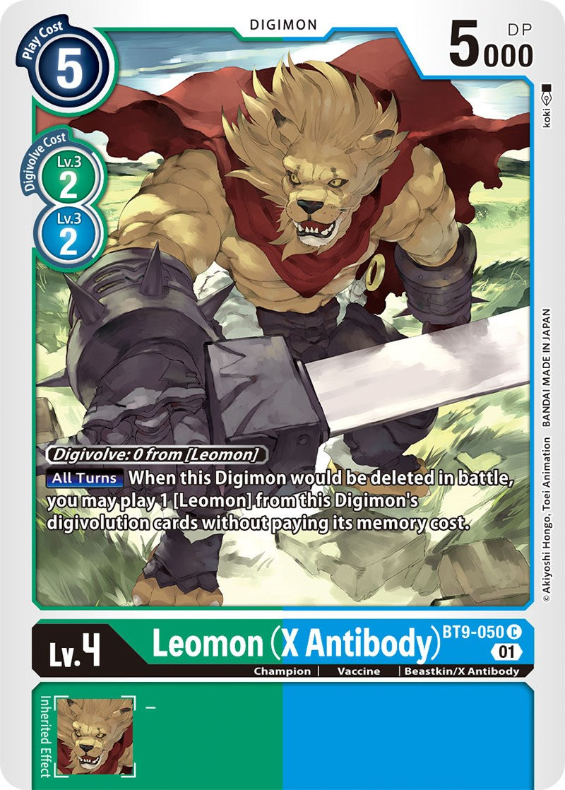 Leomon (X Antibody) [BT9-050] [X Record] | Cracking-Singles