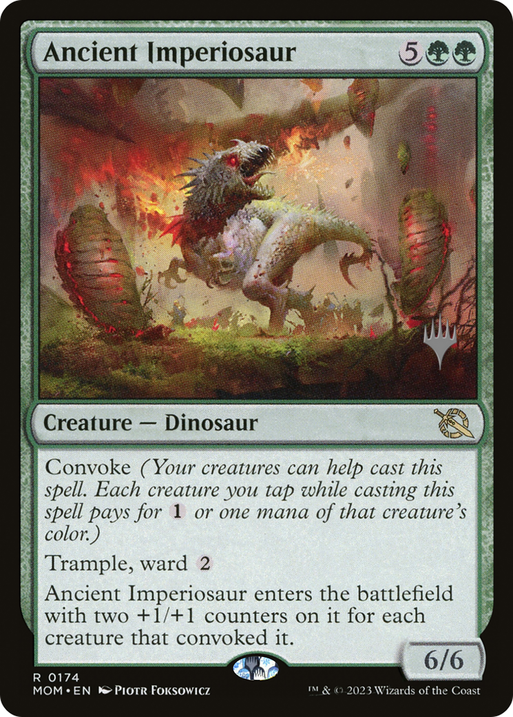 Ancient Imperiosaur (Promo Pack) [March of the Machine Promos] | Cracking-Singles