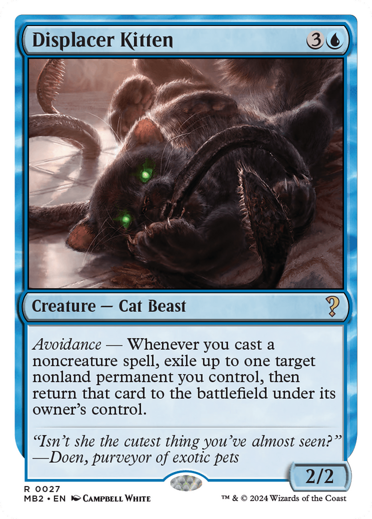 Displacer Kitten (White Border) [Mystery Booster 2] | Cracking-Singles