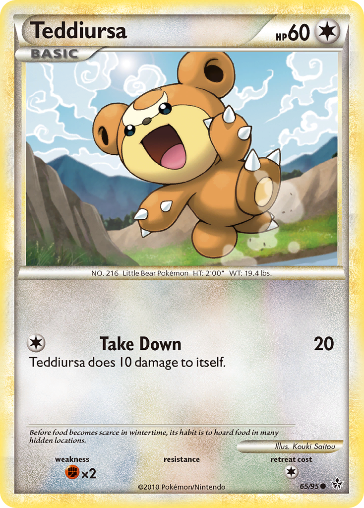 Teddiursa (65/95) [HeartGold & SoulSilver: Unleashed] | Cracking-Singles