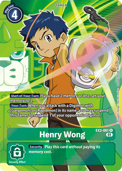 Henry Wong [EX2-061] (Alternate Art) [Digital Hazard] | Cracking-Singles