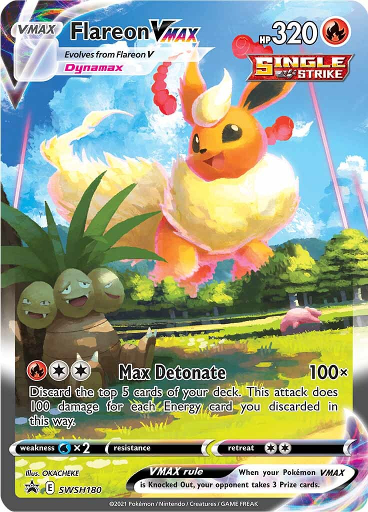 Flareon VMAX (SWSH180) [Sword & Shield: Black Star Promos] | Cracking-Singles