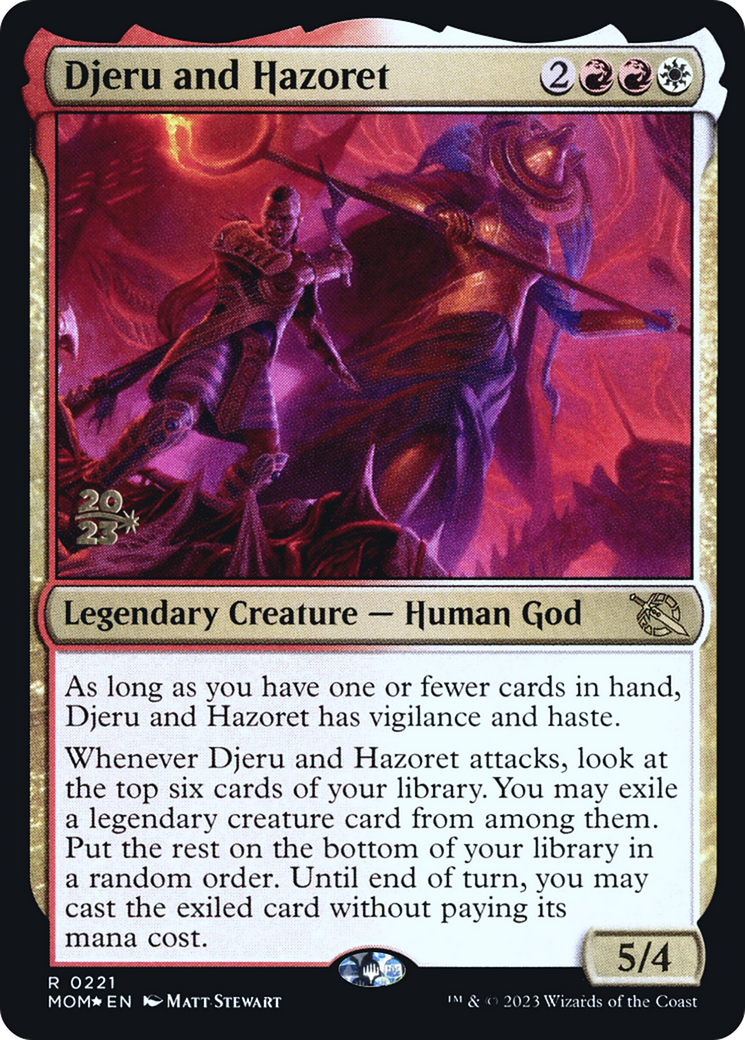 Djeru and Hazoret [March of the Machine Prerelease Promos] | Cracking-Singles