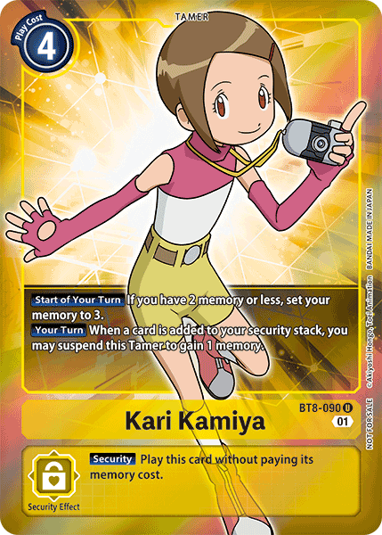 Kari Kamiya [BT8-090] (Alternative Art - Box Topper) [New Awakening] | Cracking-Singles