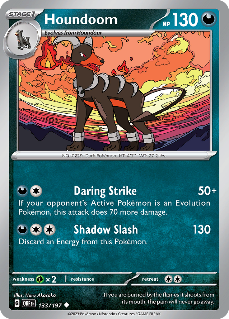 Houndoom (133/197) [Scarlet & Violet: Obsidian Flames] | Cracking-Singles