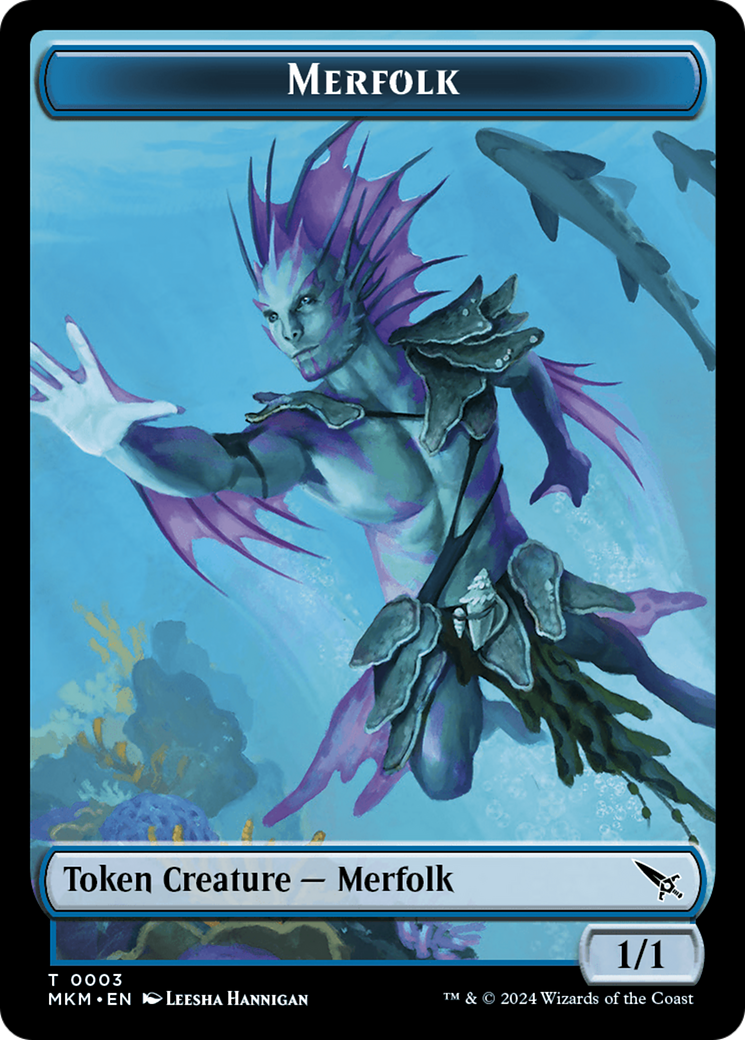 Merfolk Token [Murders at Karlov Manor Tokens] | Cracking-Singles