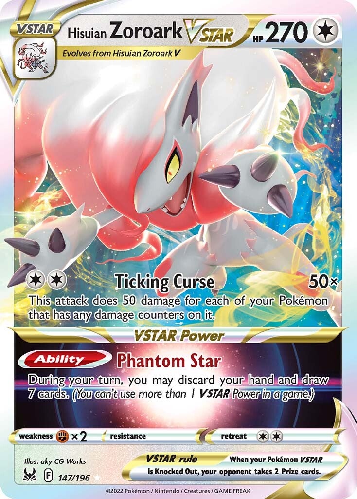 Hisuian Zoroark VSTAR (147/196) [Sword & Shield: Lost Origin] | Cracking-Singles