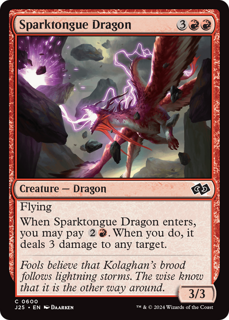 Sparktongue Dragon [Foundations Jumpstart] | Cracking-Singles