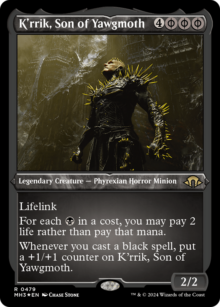 K'rrik, Son of Yawgmoth (Foil Etched) [Modern Horizons 3] | Cracking-Singles