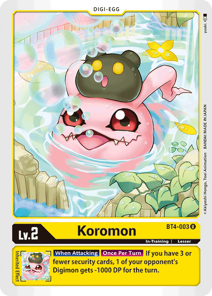 Koromon [BT4-003] [Great Legend] | Cracking-Singles