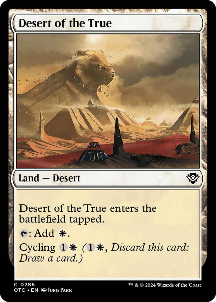 Desert of the True [Outlaws of Thunder Junction Commander] | Cracking-Singles