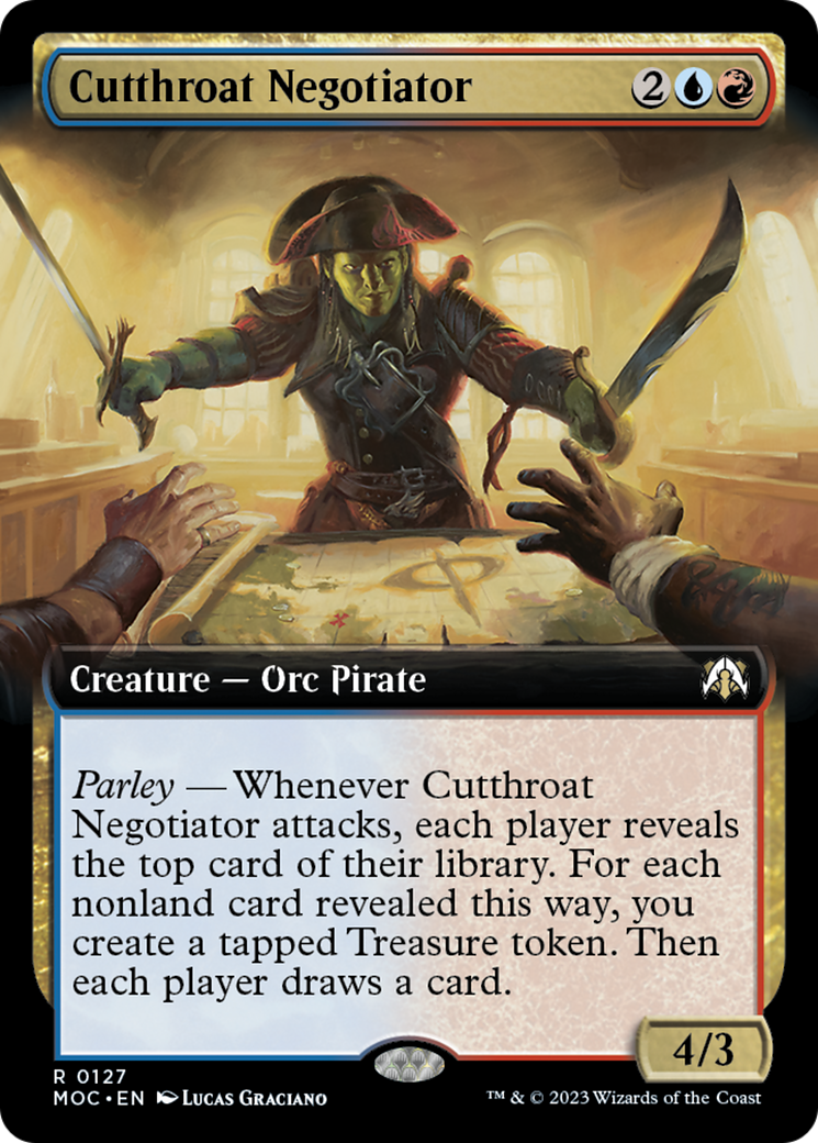 Cutthroat Negotiator (Extended Art) [March of the Machine Commander] | Cracking-Singles