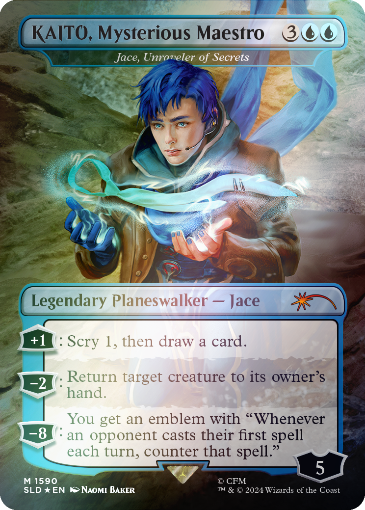 KAITO, Mysterious Maestro - Jace, Unraveler of Secrets (Rainbow Foil) [Secret Lair Drop Series] | Cracking-Singles