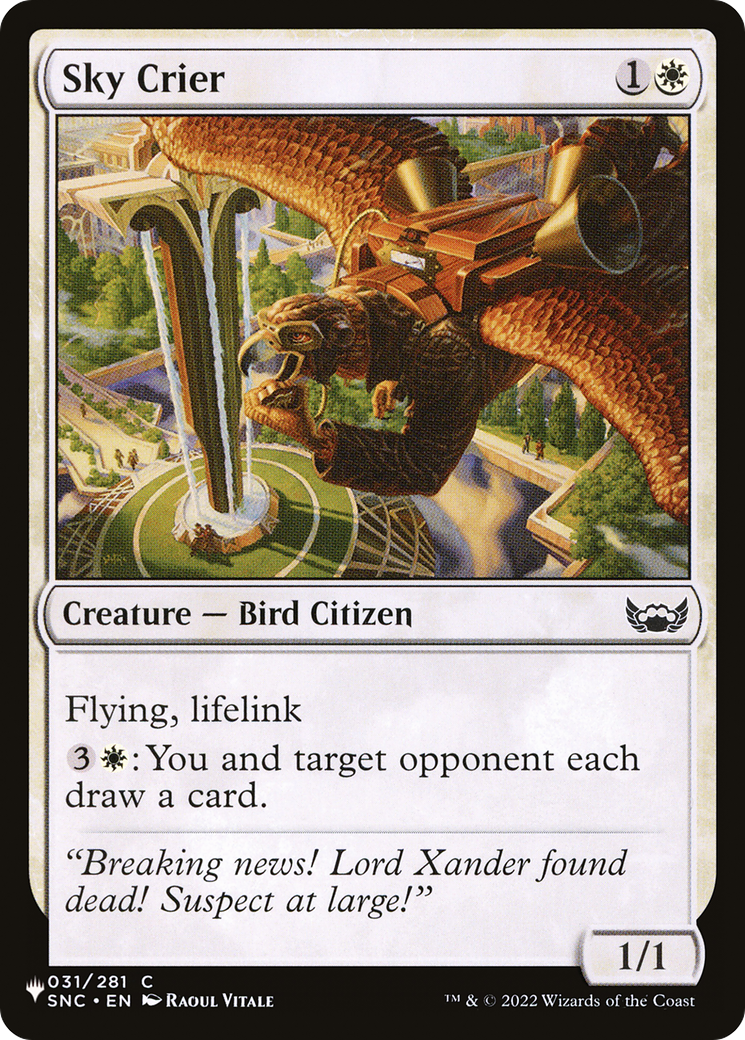 Sky Crier [The List Reprints] | Cracking-Singles