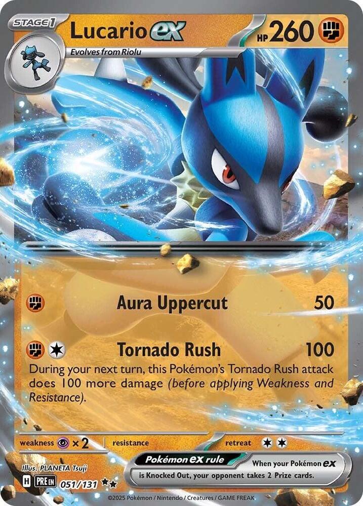 Lucario ex (051/131) [Scarlet & Violet: Prismatic Evolutions] | Cracking-Singles