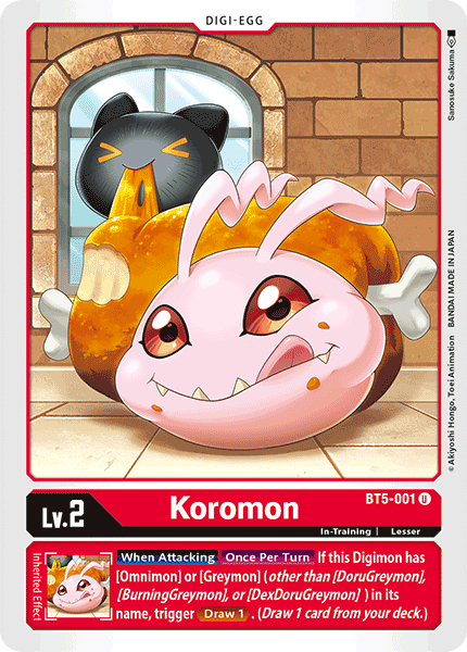 Koromon [BT5-001] [Battle of Omni] | Cracking-Singles