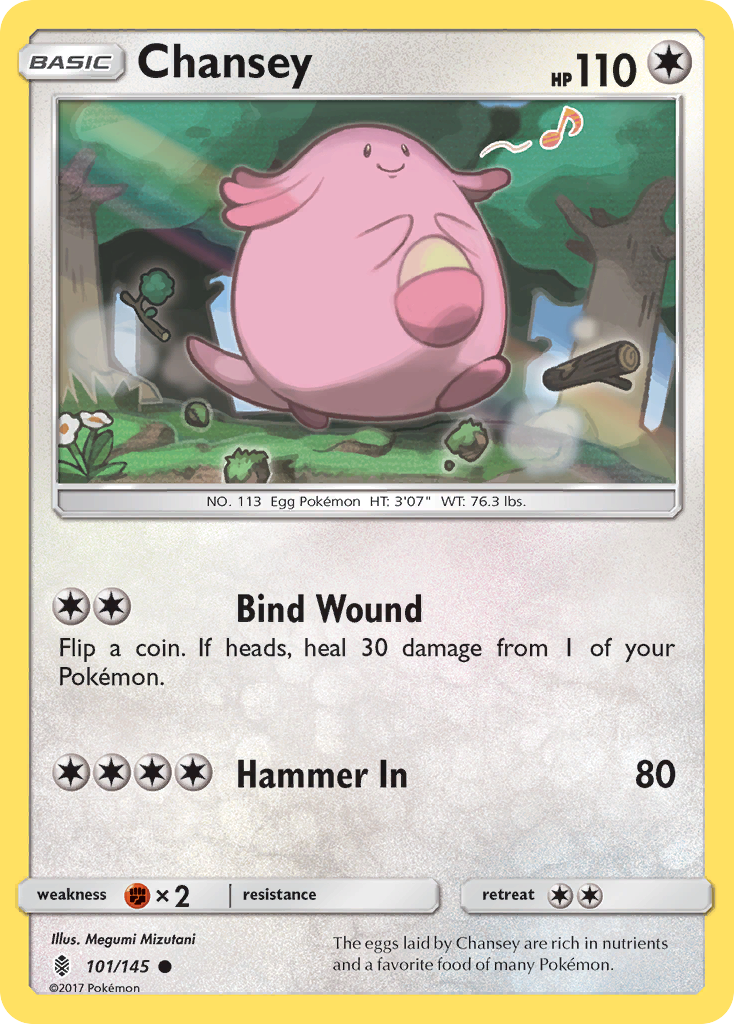 Chansey (101/145) [Sun & Moon: Guardians Rising] | Cracking-Singles