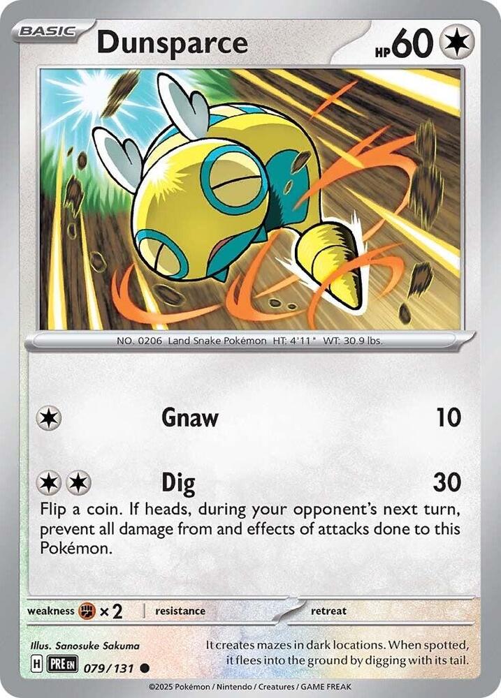 Dunsparce (079/131) [Scarlet & Violet: Prismatic Evolutions] | Cracking-Singles