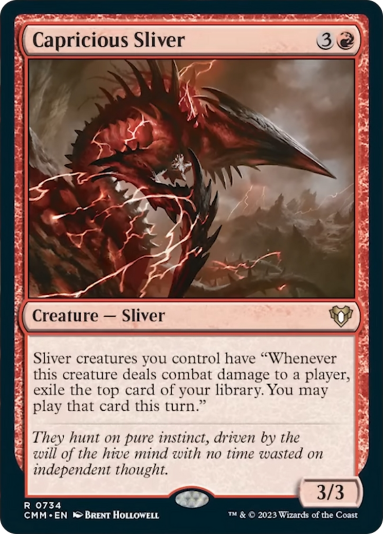 Capricious Sliver [Commander Masters] | Cracking-Singles