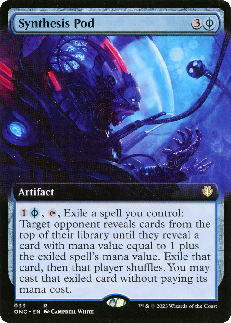 Synthesis Pod (Extended Art) [Phyrexia: All Will Be One Commander] | Cracking-Singles