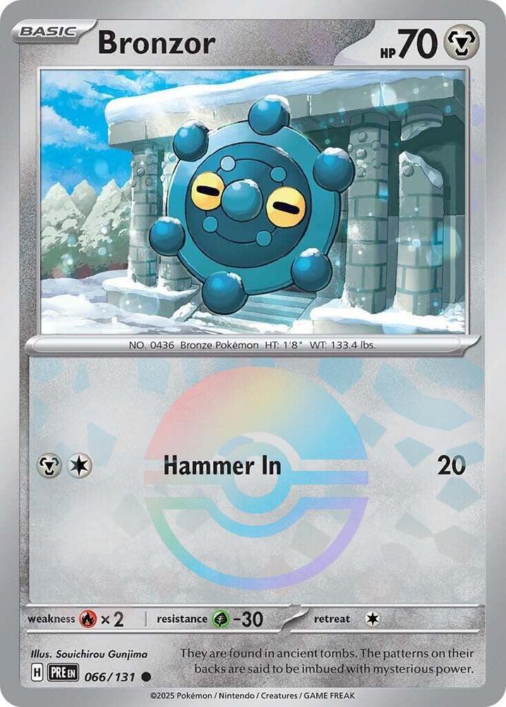 Bronzor (066/131) (Poke Ball Pattern) [Scarlet & Violet: Prismatic Evolutions] | Cracking-Singles