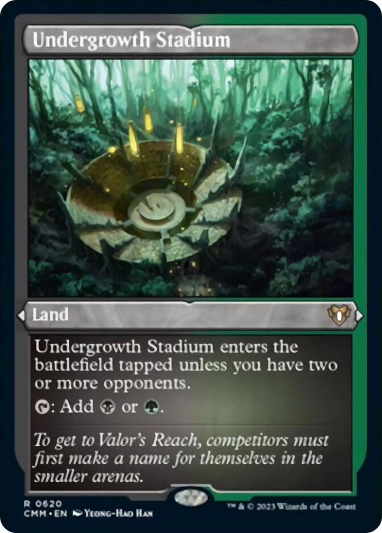 Undergrowth Stadium (Foil Etched) [Commander Masters] | Cracking-Singles