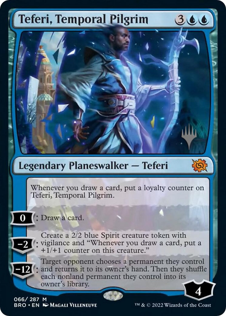 Teferi, Temporal Pilgrim (Promo Pack) [The Brothers' War Promos] | Cracking-Singles