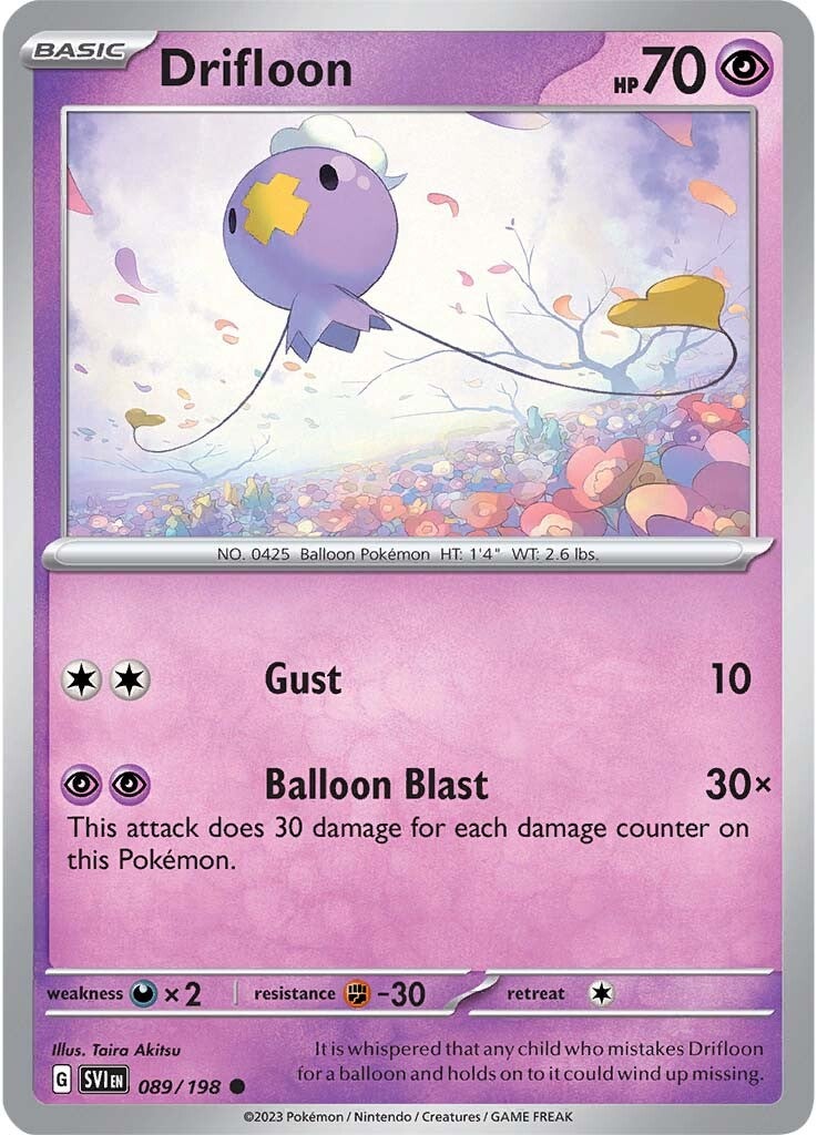 Drifloon (089/198) [Scarlet & Violet: Base Set] | Cracking-Singles