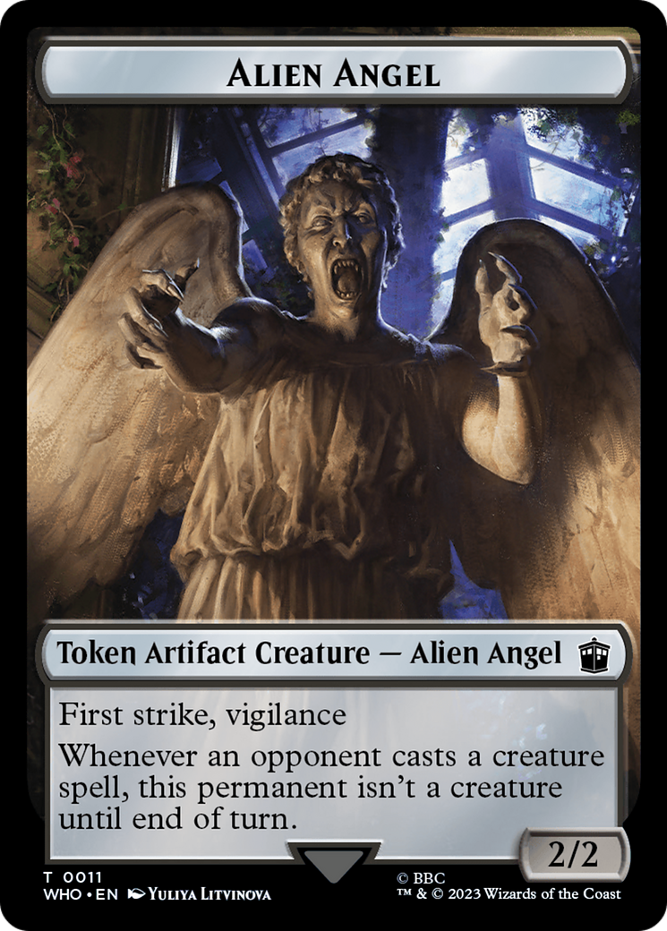 Alien Angel // Food (0025) Double-Sided Token [Doctor Who Tokens] | Cracking-Singles