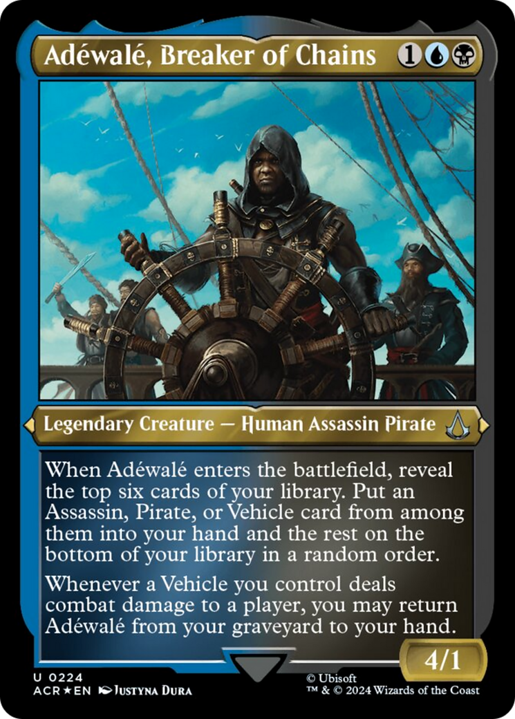 Adewale, Breaker of Chains (Foil Etched) [Assassin's Creed] | Cracking-Singles