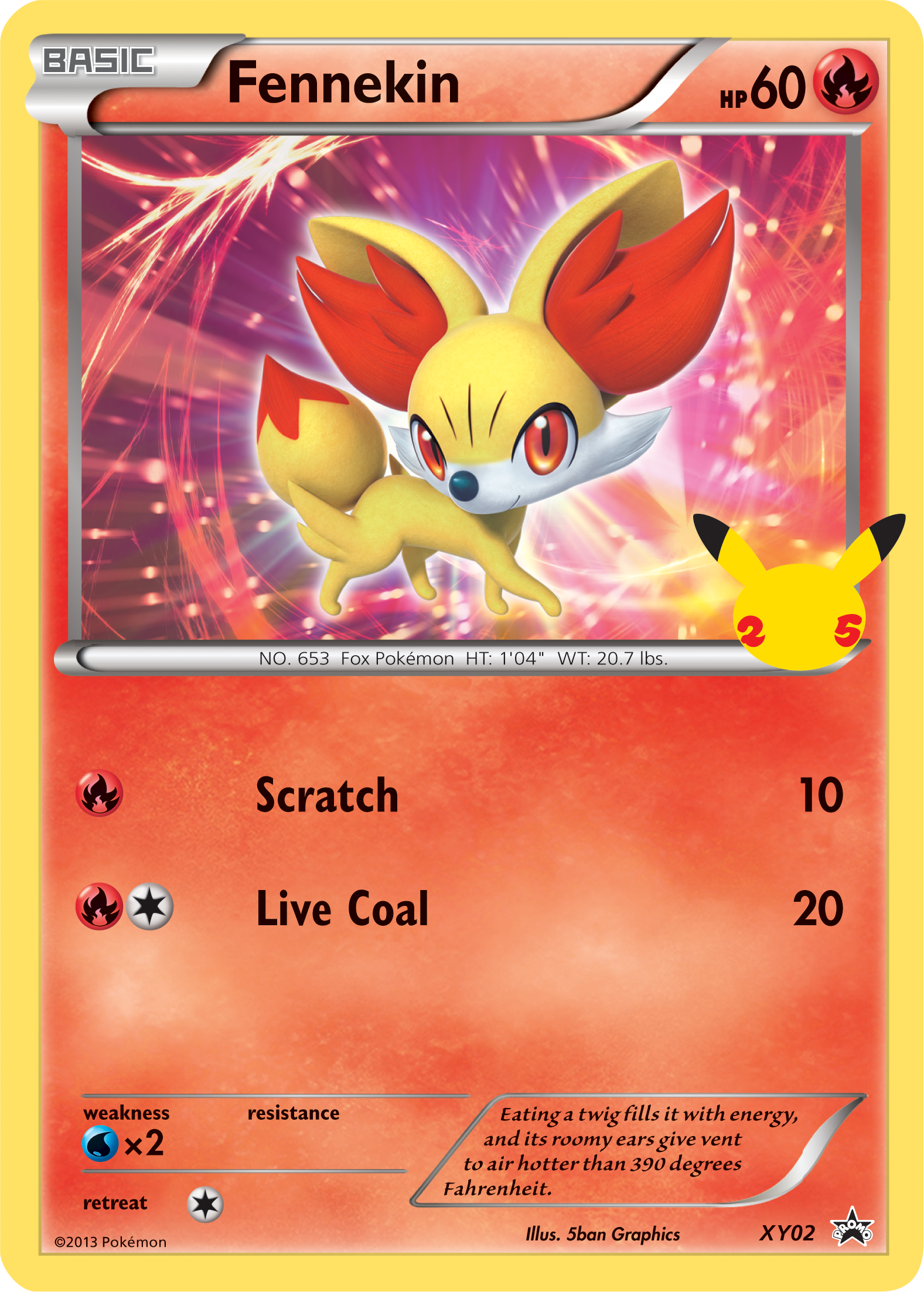 Fennekin (XY02) (Jumbo Card) [First Partner Pack] | Cracking-Singles